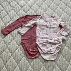ユニクロ 長袖ロンパース 80サイズ2枚セット