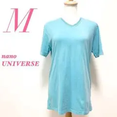 nano UNIVERSE ナノユニバース 半袖 カットソー Vネック