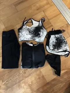 値下げ　水着 ラッシュガード フィットネス レディース 5点　М