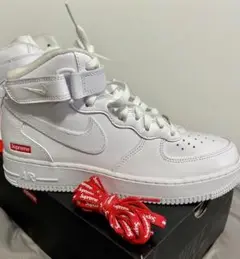 【新品未使用】 Supreme Air Force 1 Mid ホワイト