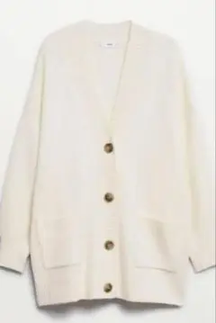 MANGO カーディガン セーター 白 学生 制服