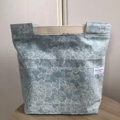 ハンドメイド　バッグインバッグ　大きめ　深型