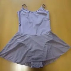 薄紫 スカート付きレオタード