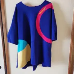 SUPER LADY 山本寛斎 配色チュニック スーパーレディ
