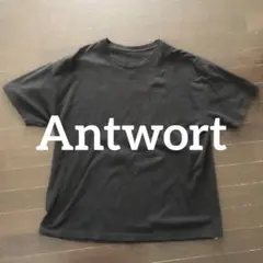 【送料込】Antwort ロゴ刺繍　Tシャツ　ブラック　サイズ3 エンノイ