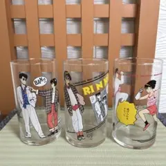 パパリンコ物語 グラス 3つセット レトロ RINKO