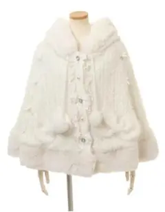 ♥ LIZLISA ポンポンリボンニットファーポンチョ LIZ LISA on X: 