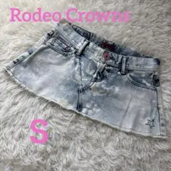 Rodeo Crowns デニムミニスカート　Ｓサイズ　日本製　ダメージ
