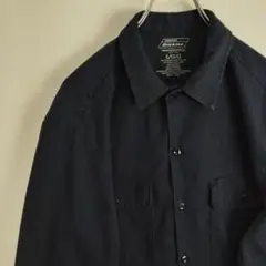 ディッキーズ ワークシャツ ノームコア 長袖シャツ ネイビー