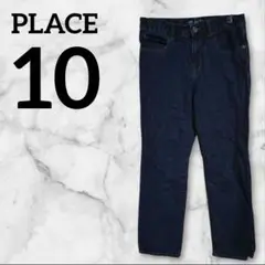 PLACE【10】 ストレートデニムパンツ ダークブルー