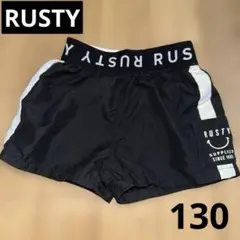 RUSTY 黒 水陸両用ハーフパンツ 130