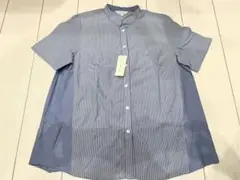 ☆新品☆SIMPLE LIFE ストライプ ブルーシャツ
