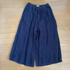 リネン ガウチョパンツ