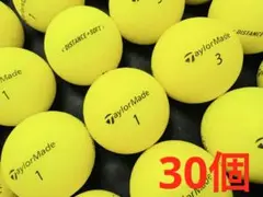 テーラーメイド DISTANCE+SOFT 2019年式 30個　マットイエロー