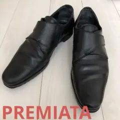 ビジネスシューズ 革靴 モンクストラップ プレミアータ