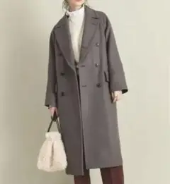 BY∴ HAMILTON WOOL MIX メルトンロングPコート