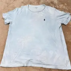 【美品】ラルフローレン 水色 ヤシの木 プリント Tシャツ