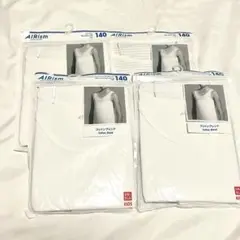 【新品】ユニクロ エアリズム 140タンクトップ4枚セット＋メッシュ半袖