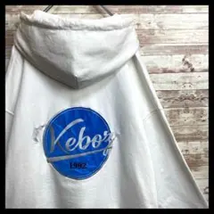 【KEBOZ】超希少サイズ!! 刺繍 立体 バックロゴ パーカー 即完売モデル