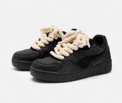 最安値❗️PLATFORM THICK ROPE SHOES厚底geekスニーカー