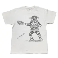 【USED】青柳尊哉さん描きおろしセブンガーイラストＴシャツ　M