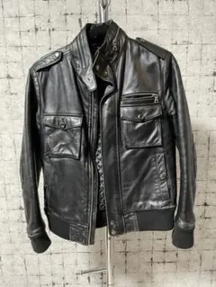 Beams ライダースジャケット レザージャケット 羊皮 皮ジャケット 中古