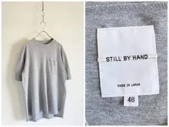 STILL BY HAND カノコモックネックTシャツ 48 グレー