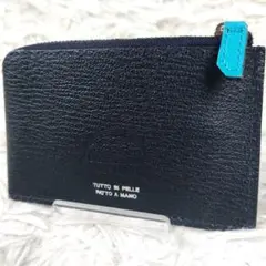 未使用級 ラルコバレーノ ファスナー コンパクトウォレット ミニ財布コインケース
