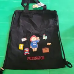 パディントン刺繍ナップザック ブラック