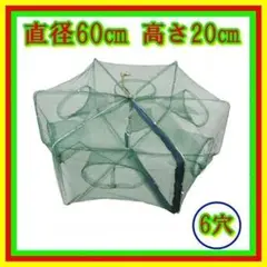 14 魚捕り網 魚取り 6穴 折りたたみ 仕掛け 漁具 一網打尽 魚網 魚釣り