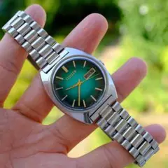 CITIZEN 自動巻き 腕時計 グリーン