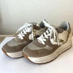 VOILE BLANCHE ボイルブランシェ　厚底スニーカー　ゴールド　36