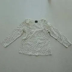 petit main オーガニックコットン 花柄シャツ 130