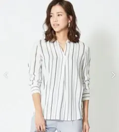 新品【ICB】Layard Check PT キーネックブラウス
