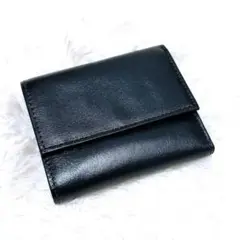 新品❣️ ビジネスレザーファクトリー 三つ折り財布 ウォレット ブラックグリーン