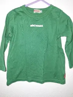 MIKI HOUSE グリーン長袖Tシャツ 90サイズ