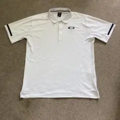 Oakley ホワイト ゴルフポロシャツ　L