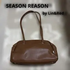 SESON RESON by Lin&Red 横長　バッグ　ブラウン