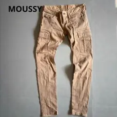 【マウジー】スキニーパンツ　ベージュ　伸縮性　ストレッチ　ローライズ　カジュアル