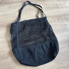 サマーニット トートバッグ 黒