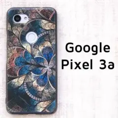 Pixel 3a カバー モザイク ネイビー