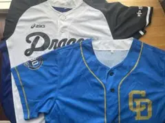 asics Dragons ユニフォーム 白/黒
