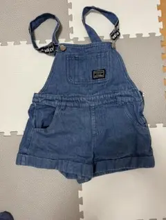 デニムショートオーバーオール