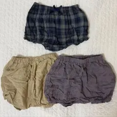 【 美品3点 】 コトリ cottoli 西松屋 ブルマ 60 70 80