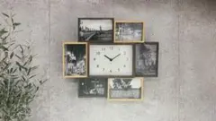 フォトフレーム付き壁掛け時計