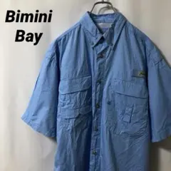 N-4722 Bimini Bay アメリカ古着 フィッシングシャツ 半袖 L