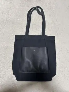 ブラック トートバッグ キャンバス