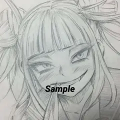 トガヒミコ 手描きイラスト 僕のヒーローアカデミア ファンアート