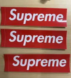 Supreme ステッカー 3枚セット 赤