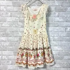新品 ペンデリー 花柄 フリル ワンピース レース フェミニン あざとかわいい